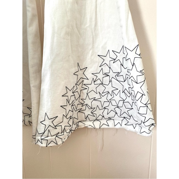 We The Free People Zandra Rhodes Just Float On Flare Star Jeans Size 26 - Picture 9 of 10